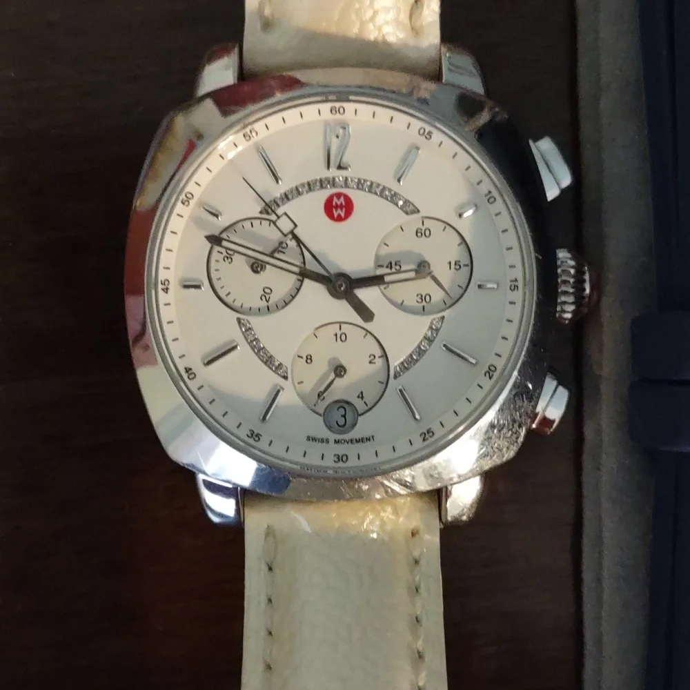 Authentic Michele Ascalon diamond watch